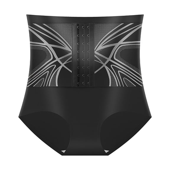 KHONTS Tummy Control Briefs Shapewear for Women High Waisted Body Shaper Panties Shaping Girdle Underwear Black XL