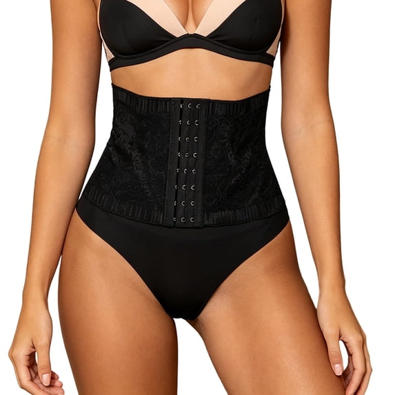 KHONTS Tummy Control Panties for Women High Waisted Lifting Shapewear Girdle Panty Shaping Underwear Black XL
