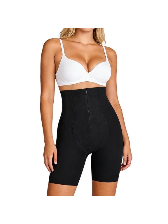 Tummy Control Shapewear for Women Seamless Girdle High Waist Body Shaper Underwear Panty Smooth Under Dress Shapewears Black XL