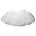 thumbnail image 1 of KHONTS Tutu Skirt Girls Elastic Ballet Dance Skirts 4 Layers Tulle Tutu for Toddler Kid Children,Size 3-10 Years White 140, 1 of 4