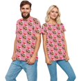 thumbnail image 1 of KHONTS Valentine's Day Custom T Shirts for Couple Personalized Image Customized T Shirts Personalized Custom Tess A-Pink XXXL, 1 of 5