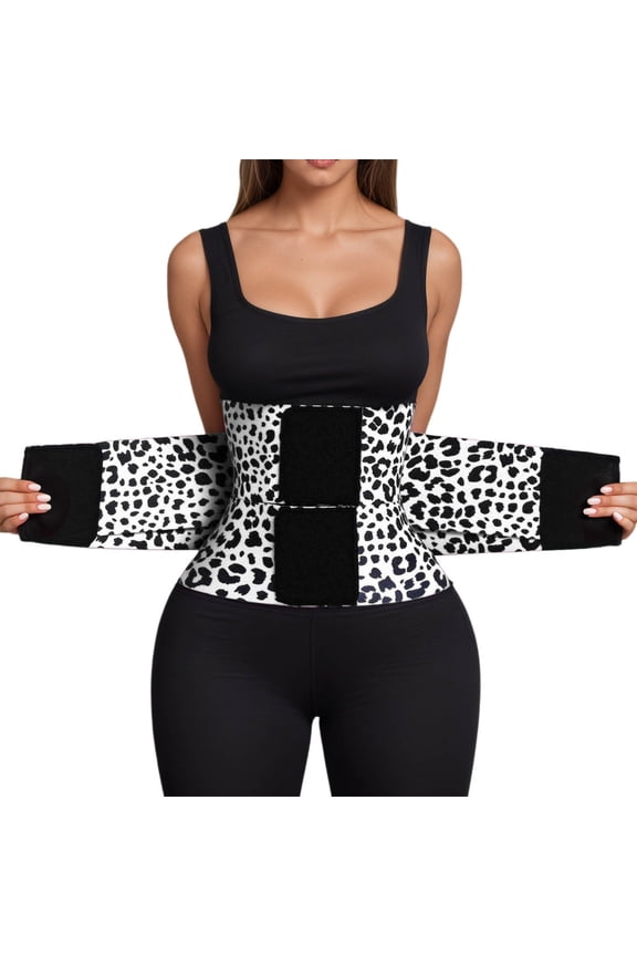 ,Waist Trainer Belt Waist Cincher Trimmer Ab Belt Tummy Control Body Shaper with Triple Wrap Women and Men Black L