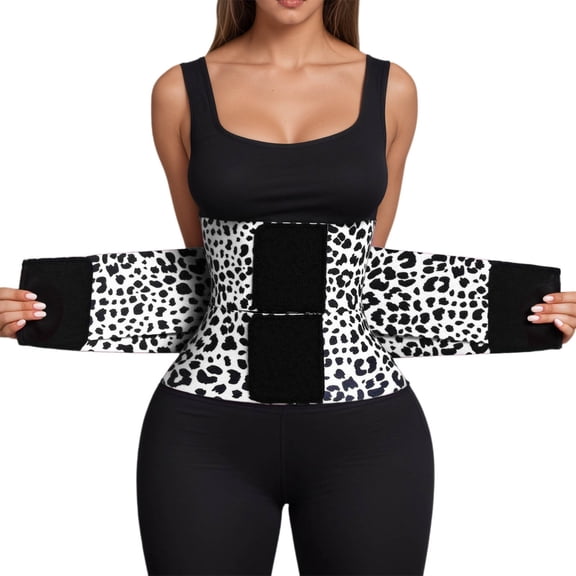 KHONTS,Waist Trainer Belt Waist Cincher Trimmer Ab Belt Tummy Control Body Shaper with Triple Wrap Women and Men Black XXXL