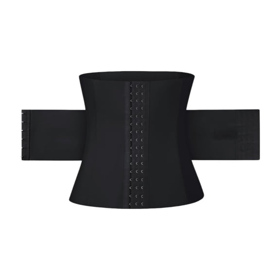 KHONTS Waist Trainer Corset for Women Binders Shapers Tummy Wrap Body Shapewear Breathable Belt Flat Belly Black M