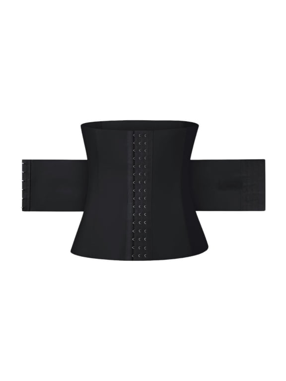 Waist Trainer Corset for Women Binders Shapers Tummy Wrap Body Shapewear Breathable Belt Flat Belly Black XS