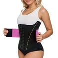 thumbnail image 1 of KHONTS Waist Trainer for Women Trimmer Belt Waist Cincher Tummy Wrap Plus Size Snatch Bandage Body Shaper Pink XXXL, 1 of 4