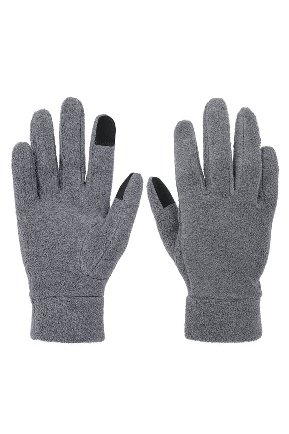 Winter Gloves Men Women Touchscreen Thermal Polar Warm Glove for Running Driving Bike Cycling Grey M