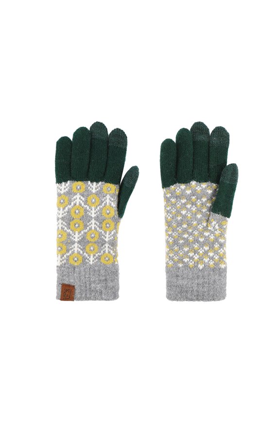 Winter Knit Touchscreen Gloves for Women Warm Knit Split Finger Knitted Gloves Outdoor Driving Walk and Skiing Winter Warm Gloves Yellow One Size