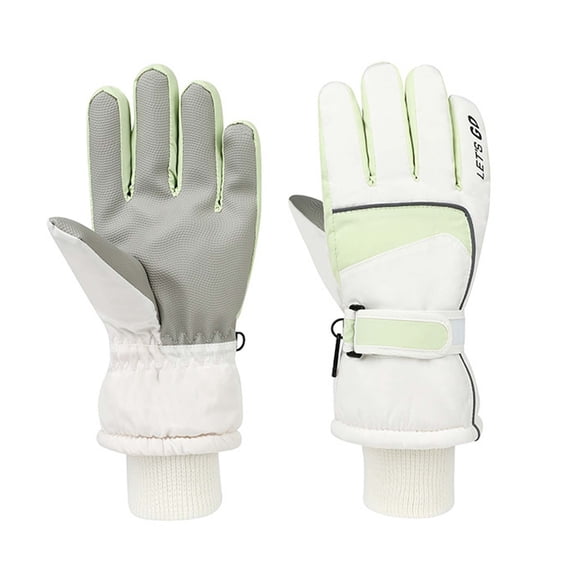 KHONTS Winter Skiing Snow Gloves for Men Women Youth Touchscreen Cold Weather Hand Warming Gloves Work Gloves Light Green M