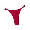 thumbnail image 1 of KHONTS Women Thong Bikini Bottoms Low Waist Briefs Bottom Cheeky Underpants RD2 XL, 1 of 3