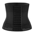 thumbnail image 1 of KHONTS Women Waist Trainer Shapewear For Weight Loss Tummy Control Body Shaper Breathable Waist Cincher With Adjustable Hooks Black L, 1 of 9