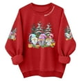 thumbnail image 1 of KHONTS Women's Christmas Sweatshirt Crew Neck Cute Festive Print Pullover Long Sleeve Graphic Tops R XXL, 1 of 4