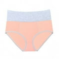 thumbnail image 1 of KHONTS Women's Cotton Underwear High Waist Full Coverage Briefs Soft Breathable Postpartum Panties Stretch Underpants Light Pink XXXL, 1 of 1