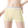 thumbnail image 1 of KHONTS Women's High Waist Underwear Plus Size Leakage Comfortable Breathable Ladies Panties for Daily Wear Yellow XXL, 1 of 9