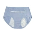 thumbnail image 1 of KHONTS Women's High Waisted Period Pants Soft Comfy Leak Proof Underwear Breathable Panties Navy XXL, 1 of 3