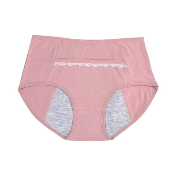 KHONTS Women's High Waisted Period Pants Soft Comfy Leak Proof Underwear Breathable Panties Watermelon Red XL