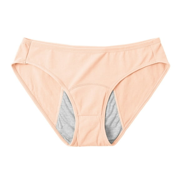 KHONTS Women's Incontinence Underwear Washable Absorbency Leakproof Period Underwear Beige L
