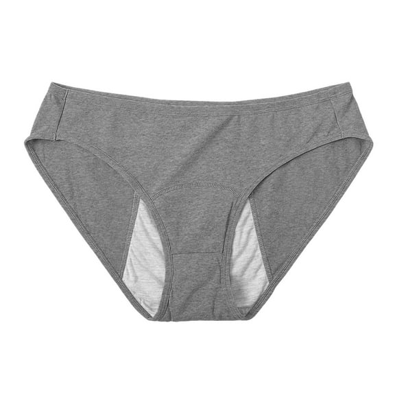KHONTS Women's Incontinence Underwear Washable Absorbency Leakproof Period Underwear Grey M