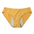 thumbnail image 1 of KHONTS Women's Incontinence Underwear Washable Absorbency Leakproof Period Underwear Yellow XS, 1 of 6