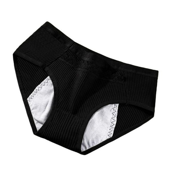 KHONTS Women's Leak Proof Period Pants Comfortable Breathable Physiology Underwear for Daily Use and Active Black XXL