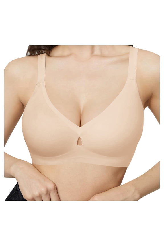 ,Women's Nursing Bras for Breastfeeding Wireless Seamless Maternity Bralettes Support for Pregnancy Postpartum Sleep Comfort Beige M