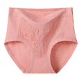 thumbnail image 1 of KHONTS Women's Seniors Underwear High Waisted Panties Soft Full Coverage Briefs Tummy Control Underpants Pink XXXXXXL, 1 of 7