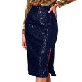 thumbnail image 1 of KHONTS Women's Sequin Skirt High Waist Sparkle Pencil Skirt for Party BU1 XXL, 1 of 4