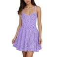 thumbnail image 1 of KHONTS Women's Spaghetti Straps Sequin Homecoming Dresses for A-Line Short Prom Party Dress Light Purple XXXXXXXL, 1 of 8