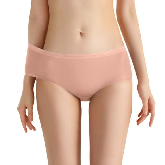 KHONTS Women's Thin Leak Proof Period Underwear Special Triangle Panties for Menstruation Comfortable Pants for Monthly Cycle Pink XL