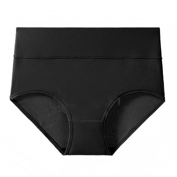 KHONTS Women's Underwear Leak Proof Premium Reusable Washable Protection for Daily Use Black M