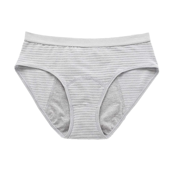 KHONTS Women's Underwear No Show Seamless Panties Soft Bikini Panty Stretch Hipster Underpant Breathable Ladies Briefs Light Gray M