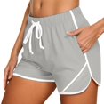 thumbnail image 1 of KHONTS Womens Athletic Shorts Running Dolphin Shorts with Pockets and Drawstring Grey S, 1 of 7