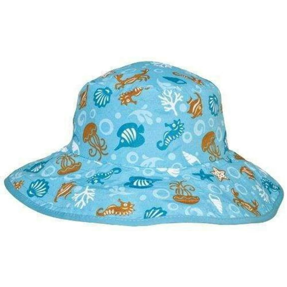 KHRAT UV Reversible Bucket Hat-Aqua Tide-Ages 2-5