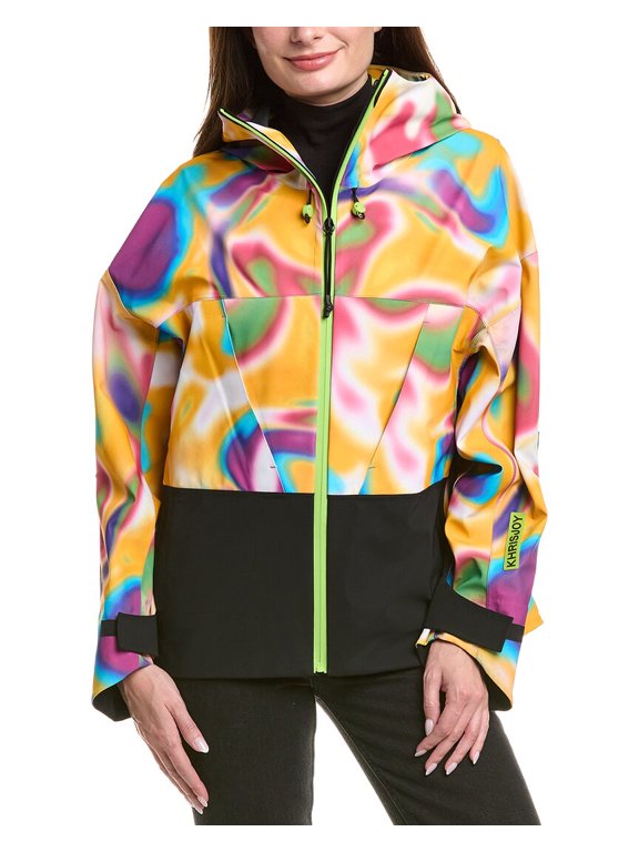 womens Kaleidoscope Snowboard Jacket, 2, Yellow