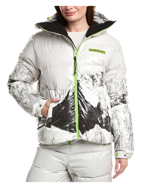 womens Ski Mountain Monte Puffer Ski Down Jacket, 1, White