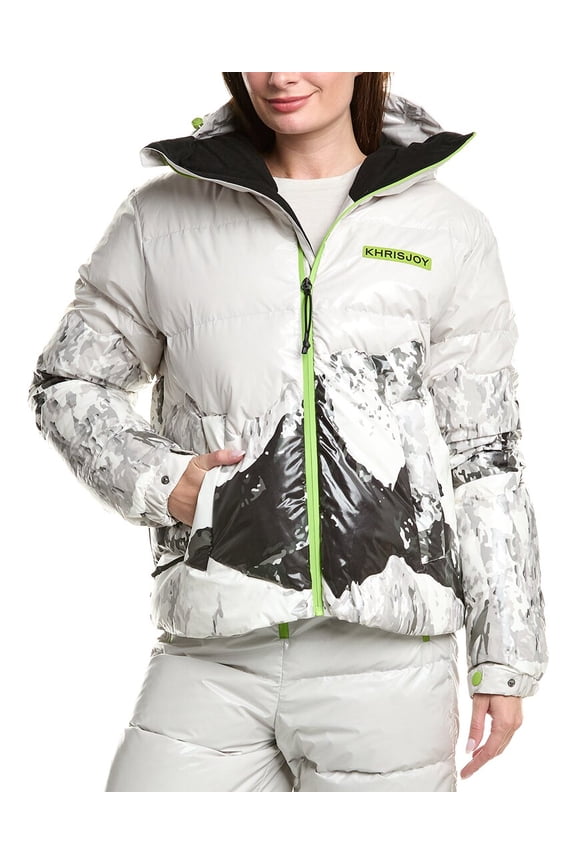 womens  Ski Mountain Monte Puffer Ski Down Jacket, 2, White