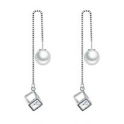 KI-8jcuD Aretes De Oro Para Niñas Female Temperament Alloy Earrings Jewelry Pearl Fashion Silver Earrings Earrings Earrings Pack Preppy Earrings Beautifully Broken Jewelry Womens Heart Earrings Pape