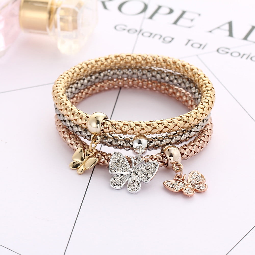 Hot Sale Fashion Gold Color Stainless Steel Flower Bracelets & Bangles For  Women Pulseira Love Cute Bracelet Jewelry Party Gift - AliExpress