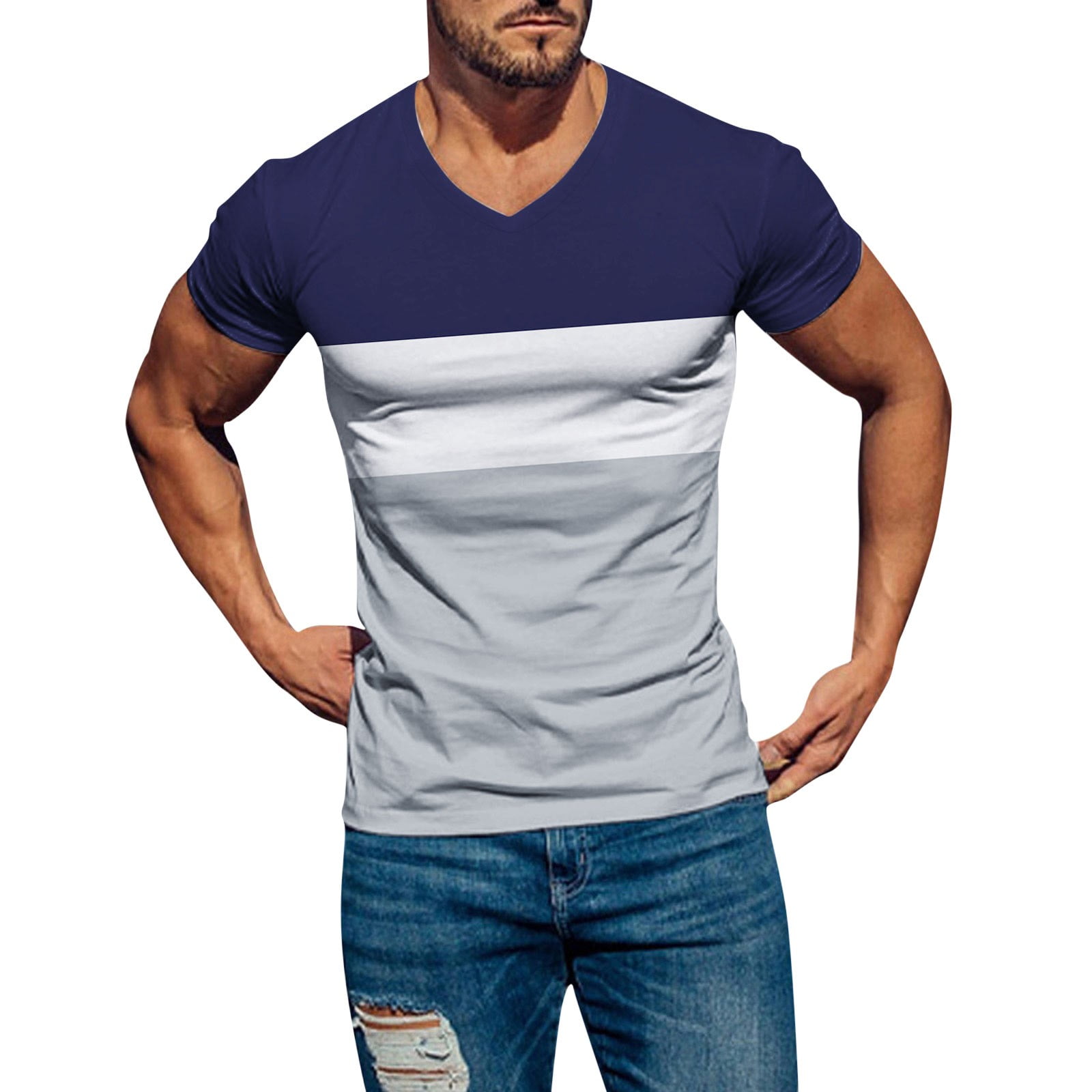 KI-8jcuD Mens Soft Stretch Cotton Solid Short Sleeve V Neck KI-8jcuD Mens Soft Stretch Cotton Solid Short Sleeve V Neck