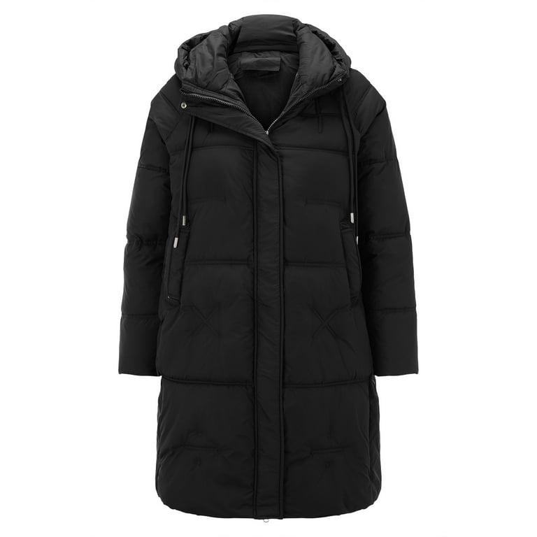 KI 8jcuD Winter Thickening Loose Medium Length Down Cotton Jacket Loose Women Jackets 2X Women s Olive Anorak Jacket Plus Size Coats Wool Plus Size
