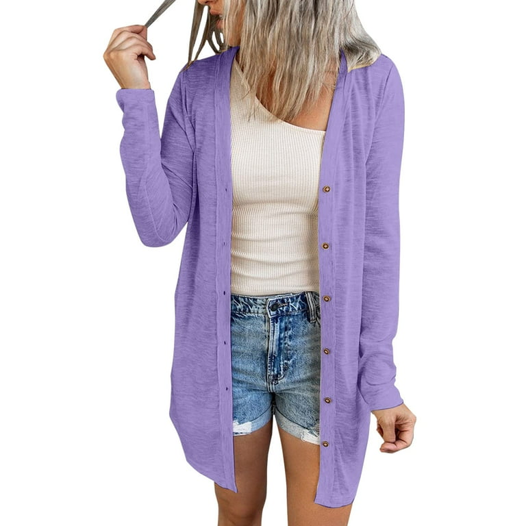 Light purple cardigan sweater sale