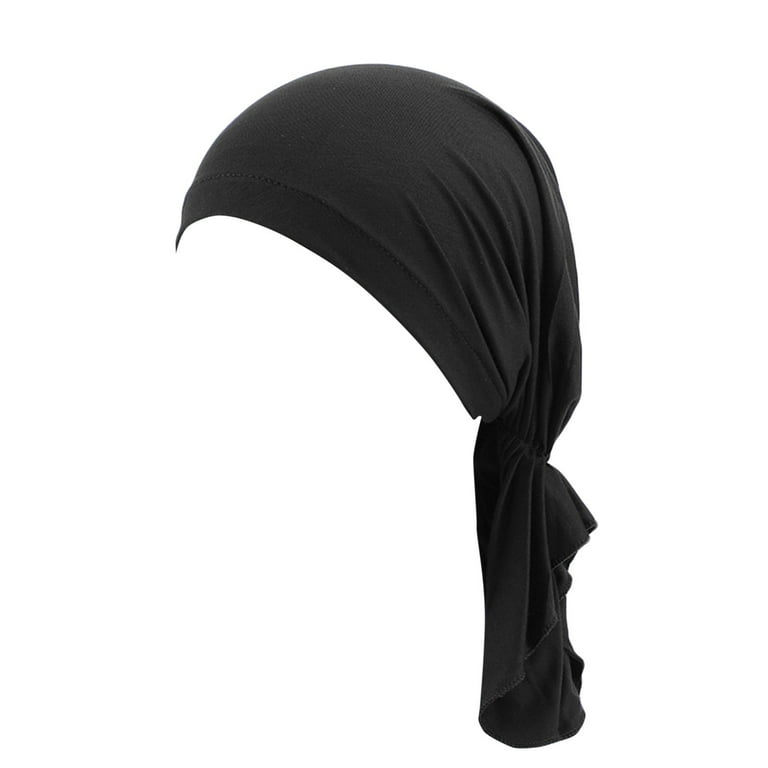 Satin Bonnet Adjustable Sleeping Silk Bonnet Black Women Men