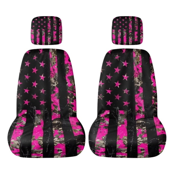 KI American Flag UTV Seat Covers Easy to Install Seats Cover for UTV Full Protection Rhino Accessories Bucket Seat Cover Compatible with Rhino 700 660 450 2004-2021