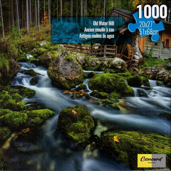 KI Camping Collection Jigsaw Puzzle Old Water Mill 1000 Piece 27x20"