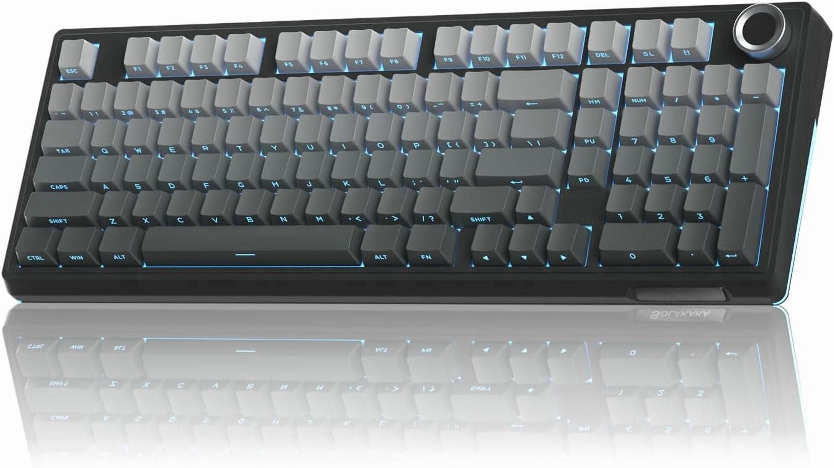 KI99 Pro 96% Mechanical Keyboard, RGB Gaming Keyboard, Hot-Swappable Pre-Lubed Switches, Gasket Structure Creamy Keyboards (Gradient-Black, Non-Silent Version)