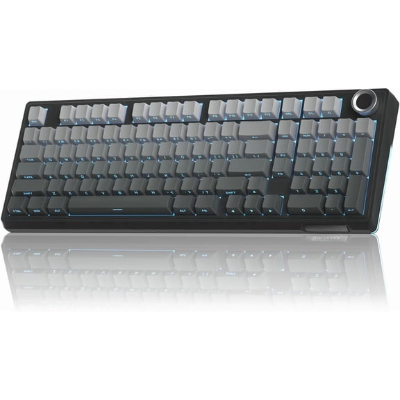 KI99 Pro 96% Mechanical Keyboard, RGB Gaming Keyboard, Hot-Swappable Pre-Lubed Switches, Gasket Structure Creamy Keyboards (Gradient-Black, Non-Silent Version)