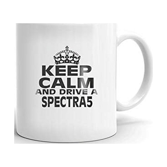 KIA SPECTRA5 Keep Calm and Drive Coffee Tea Ceramic Mug Office Work Cup Gift 15 oz
