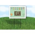 thumbnail image 1 of KIAN WELCOME BABY GREEN  18 in x 24 in Yard Sign Road Sign with Stand, 1 of 4