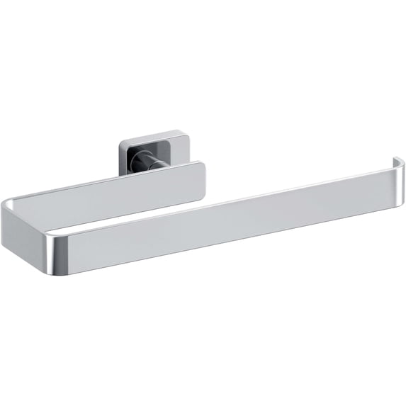 KIBI Blaze 10 inch Hand Towel Bar Bathroom Towel Holder Solid Brass Wall Mounted Modern Bathroom Towel Bar (Chrome) (KBA16)