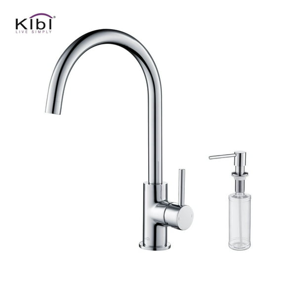 Kibi Lowa Single Handle Bar Sink Faucet with Soap Dispenser